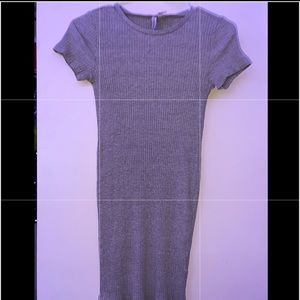 h&m grey bodycon mini dress never worn